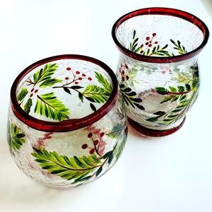 Ivy and Berry Votive Holders